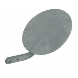 DIFFUSORE ZINCATO A VENTAGLIO CIRCOLARE CON ASTA PER CARROBOTTE