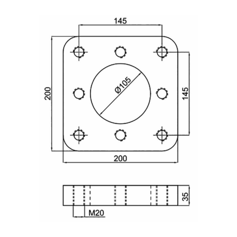 PIASTRA A SALDARE PER OCCHIONI