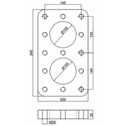PIASTRA A SALDARE PER OCCHIONI