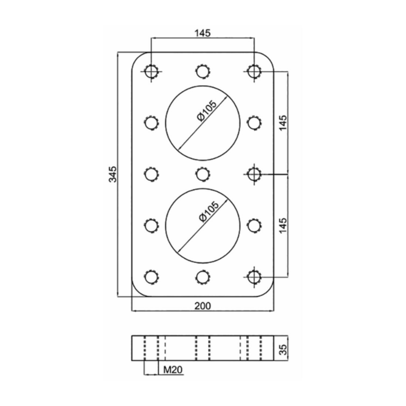 PIASTRA A SALDARE PER OCCHIONI