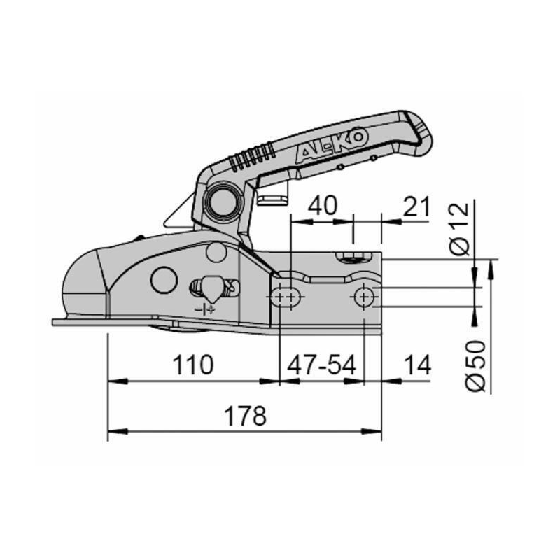 GIUNTO A SFERA DI TRAINO AK270
