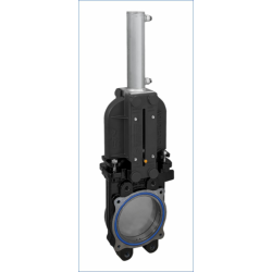 SARACINESCA A LAMA CON CILINDRO DOPPIO EFFETTO IDRAULICO Ø 8"