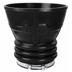 IMBUTO IN GOMMA 6" CON FASCETTA INOX