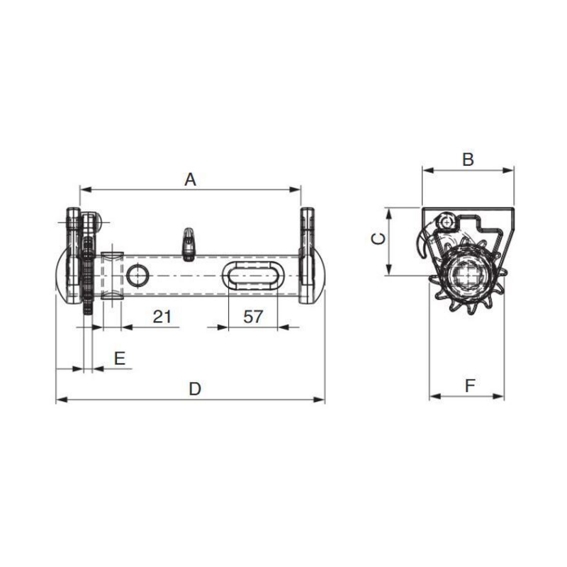 VERRICELLO TENDICINGHIA LATO Ø 48MM DX