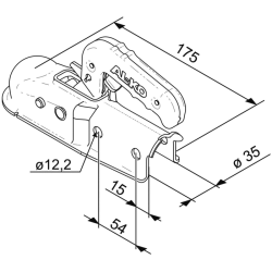 TESTINA TRAINO A SFERA Ø 35MM