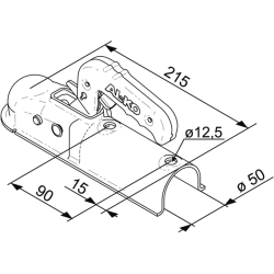 TESTINA TRAINO A SFERA Ø 50MM
