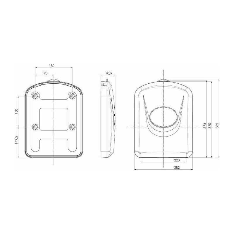 Portadocumenti Meccanoplast A4 piatto