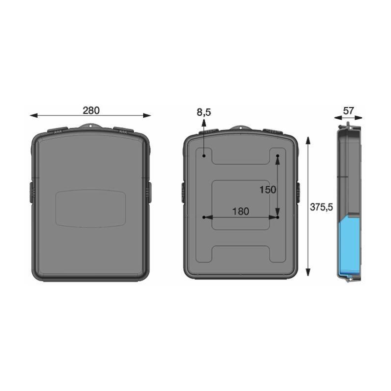 Portadocumenti Docu-box A4 piatto