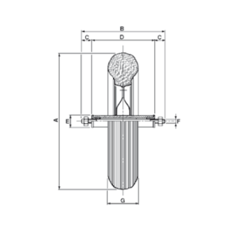 RUOTA PNEUMATICA 3.50X8" CON CERCHIO IN NYLON