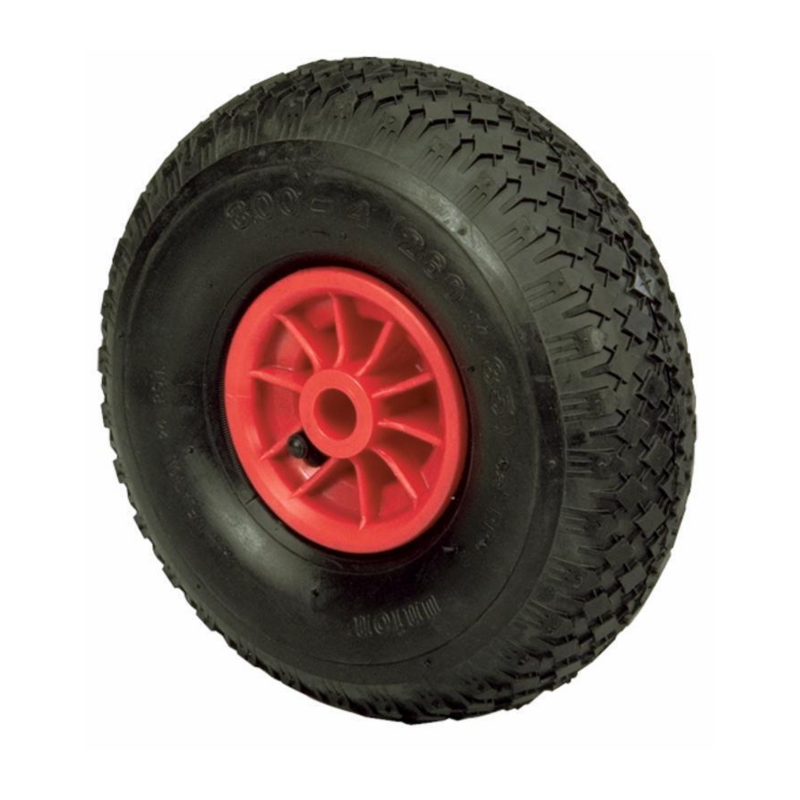 RUOTA PNEUMATICA MISURA 4.00X4" CON CERCHIO IN NYLON