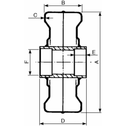 RUOTA IN LAMIERA 400 X 100
