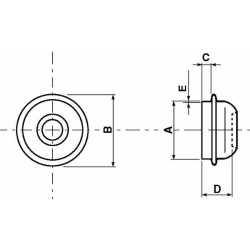 CALOTTINA COPRIMOZZO Ø 52MM