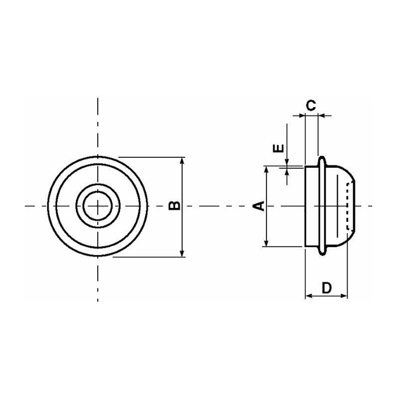 CALOTTINA COPRIMOZZO Ø 80MM
