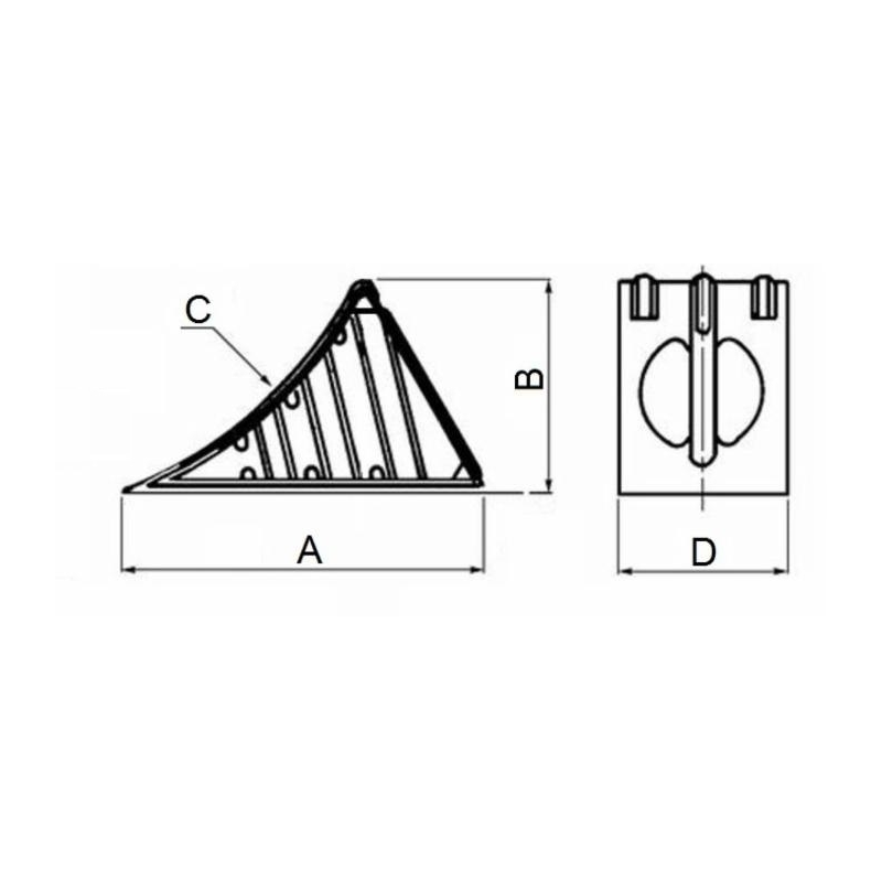 CUNEO FERMA RUOTA RAGGIO 600MM