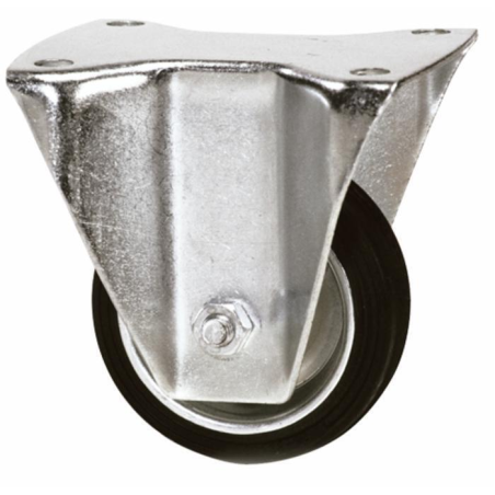 RUOTA GOMMATA 100X30 SUPPORTO FISSO