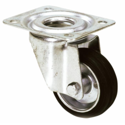 RUOTA GOMMATA 100X30 SUPPORTO GIREVOLE