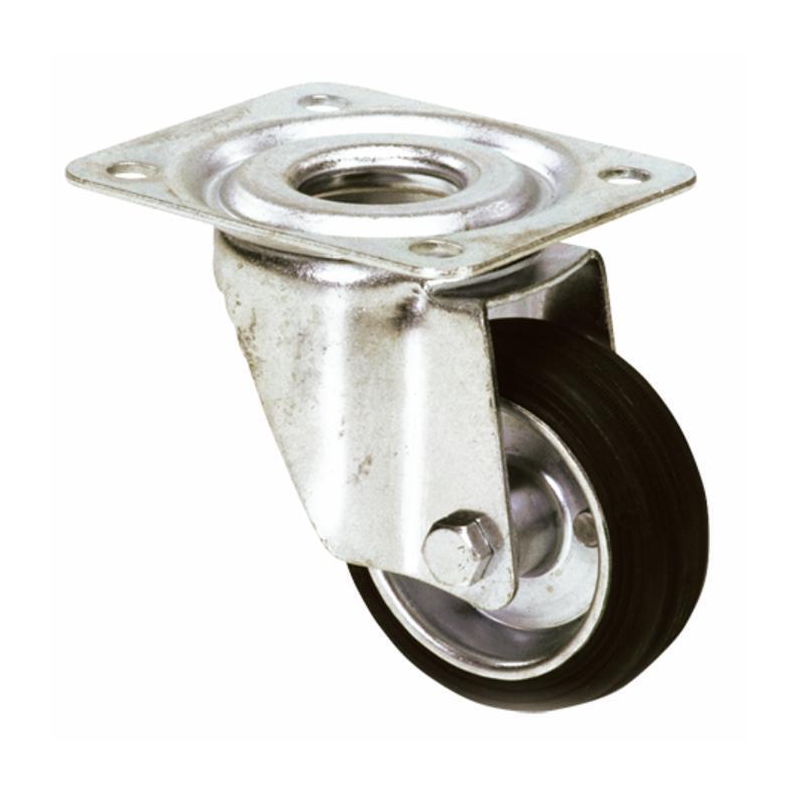 RUOTA GOMMATA 180X45 SUPPORTO GIREVOLE