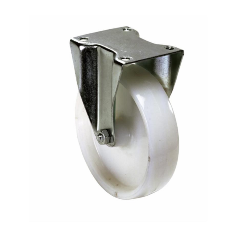 RUOTA NYLON Ø 80MM CON SUPPORTO FISSO