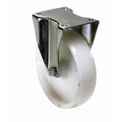 RUOTA NYLON Ø 125 MM CON SUPPORTO FISSO