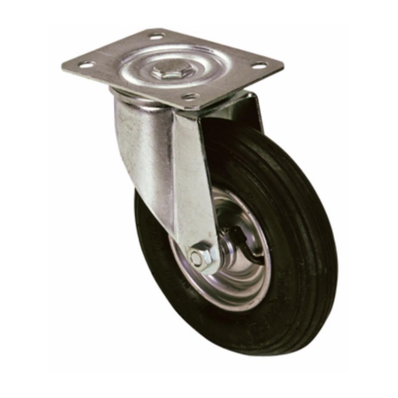 RUOTA PNEUMATICA Ø 200MM CON SUPPORTO GIREVOLE