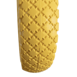 RUOTA IN POLIURETANO GIALLO CON CUSCINETTO