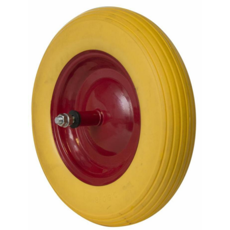 RUOTA CARRIOLA IN POLIURETANO