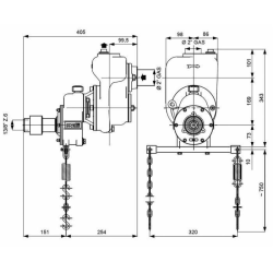 POMPA AUTOADESCANTE CON MOLTIPLICATORE, COLLEGAMENTO DIRETTAMENTE ALLA P.D.F. DEL TRATTORE