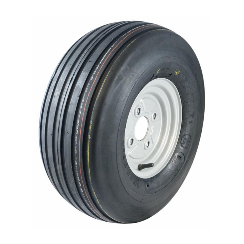 RUOTA PNEUMATICA RIGATA 16X6,50-8" CON CERCHIO IN FERRO 4 FORI FIAT 10PR