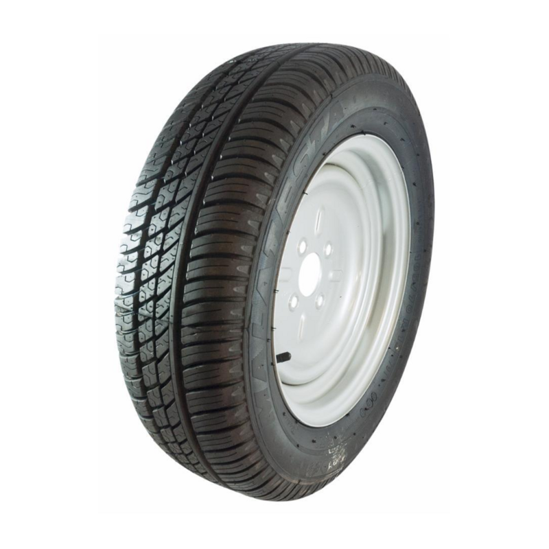 RUOTA PNEUMATICA 225/70 R15 E CERCHIO IN FERRO A 6 FORI