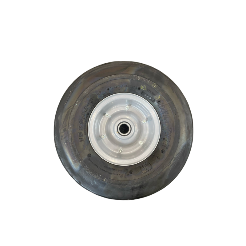 RUOTA PNEUMATICA 15X6.00-6" 6PR CON CERCHIO IN FERRO, FORO Ø 25