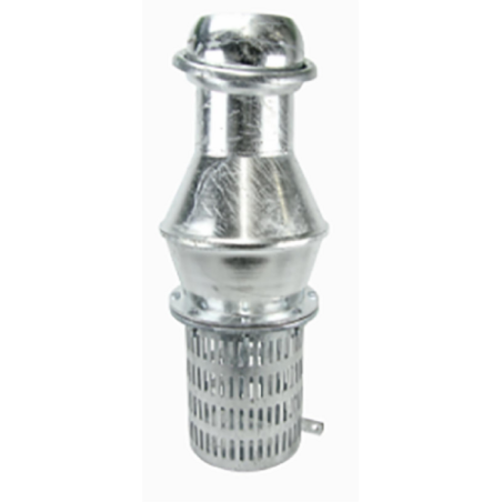 Valvola di fondo semigiunto sferico maschio Ø 80 mm