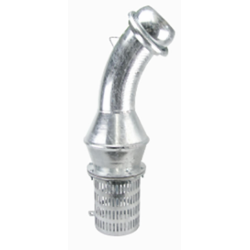 Valvola di fondo con curva e semigiunto maschio ø 100 mm