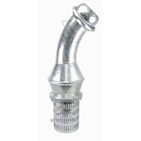 Valvola di fondo con curva e semigiunto maschio ø 120 mm