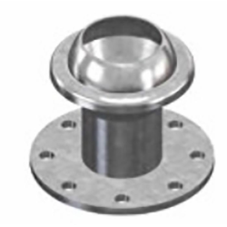 Semigiunto sferico maschio ø 120 flangia DN125