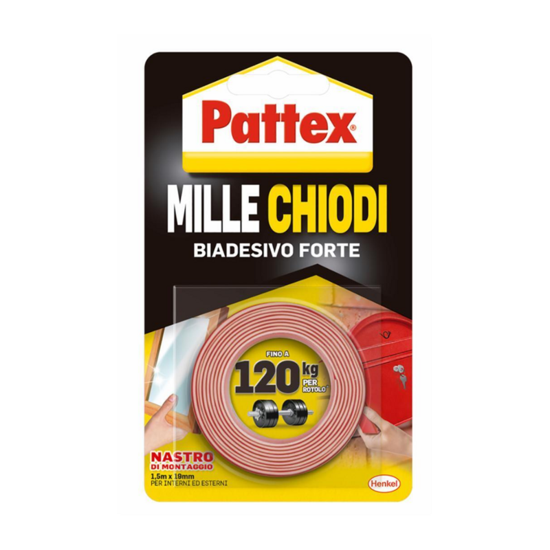 PATTEX MILLECHIODI TAPE ROTOLO 19mmx1,5m Autoesponente
