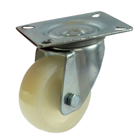 RUOTA NYLON Ø 80MM CON SUPPORTO GIREVOLE