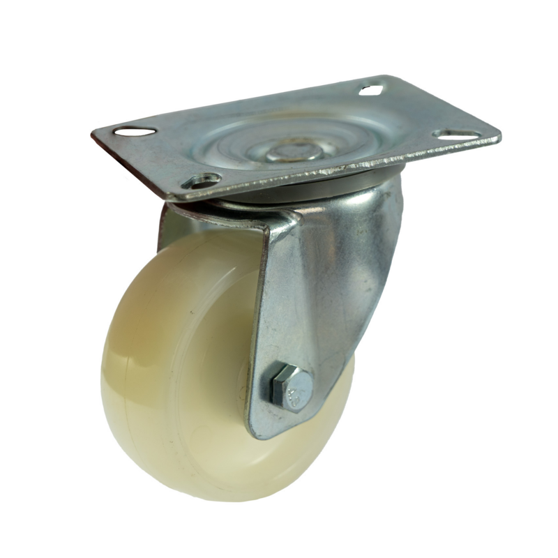 RUOTA NYLON Ø 125MM CON SUPPORTO GIREVOLE