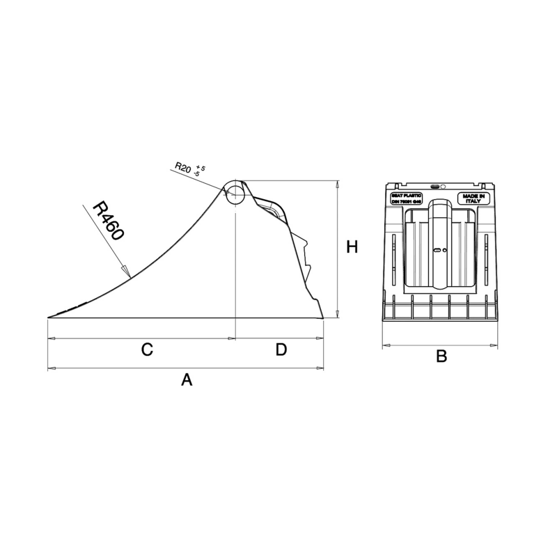 CUNEO PLASTICA RAGGIO 460