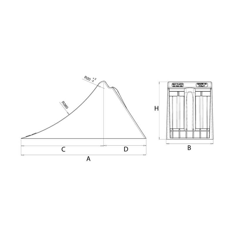 CUNEO PLASTICA RAGGIO 360