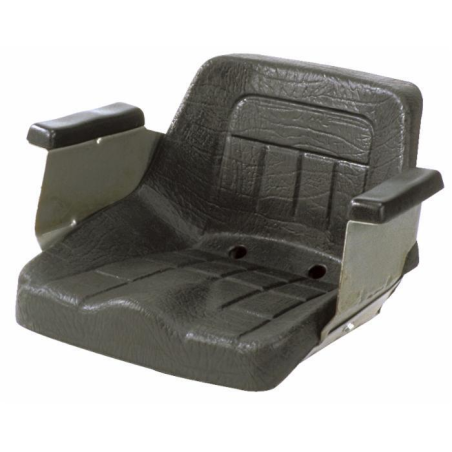 SEDILE NON VERNICIATO CON GUIDE E BRACCIOLI