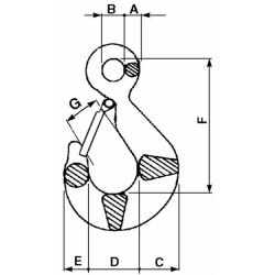 GANCIO CON SICURA PORTATA KG 1000