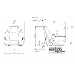 SEDILE PER MULETTO CON CINTURE E MICROINTERRUTORE