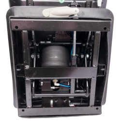 SEDILE ACTIVO PLUS CON MOLLEGGIO PNEUMATICO E PIASTRA GIREVOLE IN TESSUTO NERO