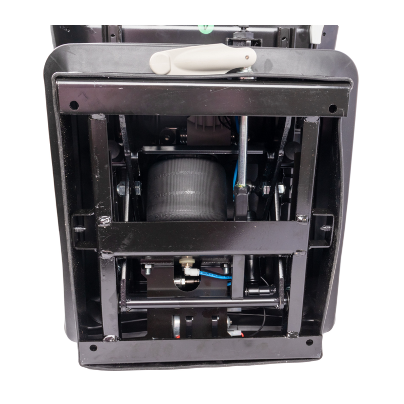 SEDILE ACTIVO PLUS CON MOLLEGGIO PNEUMATICO E PIASTRA GIREVOLE IN TESSUTO NERO