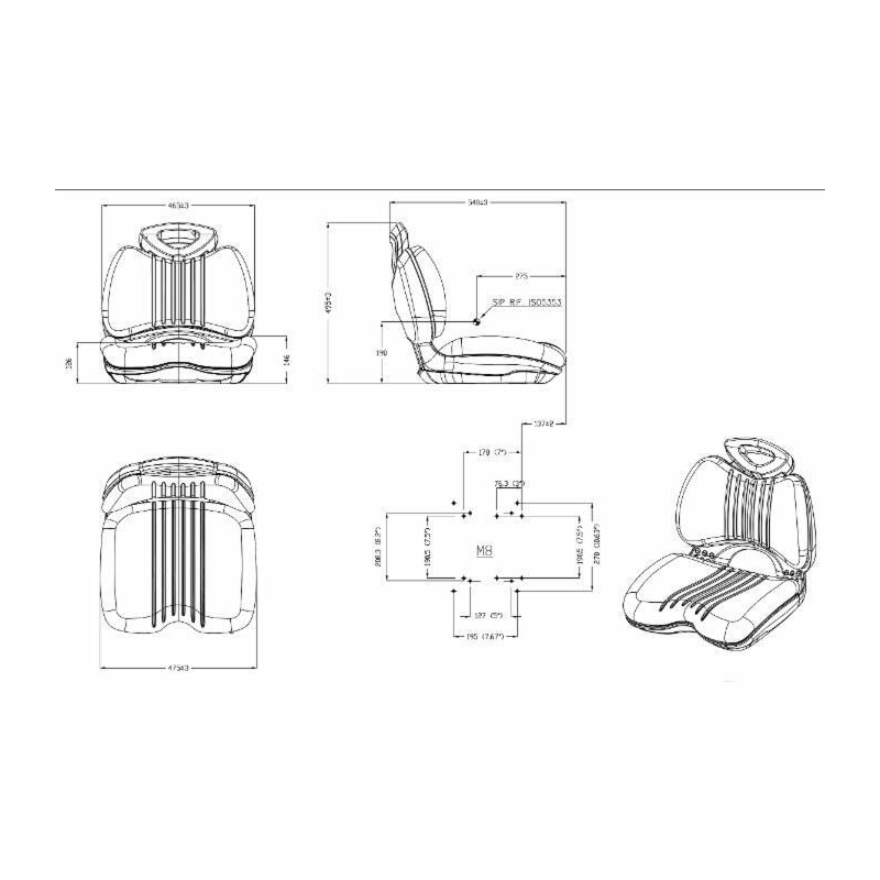 SEDILE CONFORT SUPER SPORT IN SKY