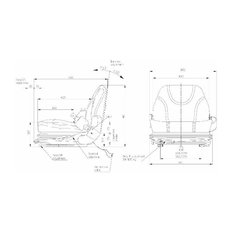 SEDILE FULLY CON CINTURE IN SKY