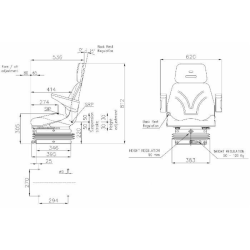 SEDILE TOP COMPLETO CON MOLLEGGIO MECCANICO IN SKY
