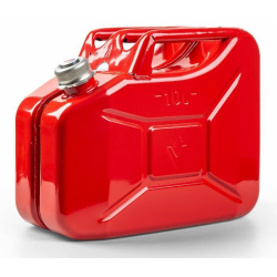 TANICA DI METALLO 10L, ROSSA CON TAPPO A VITE