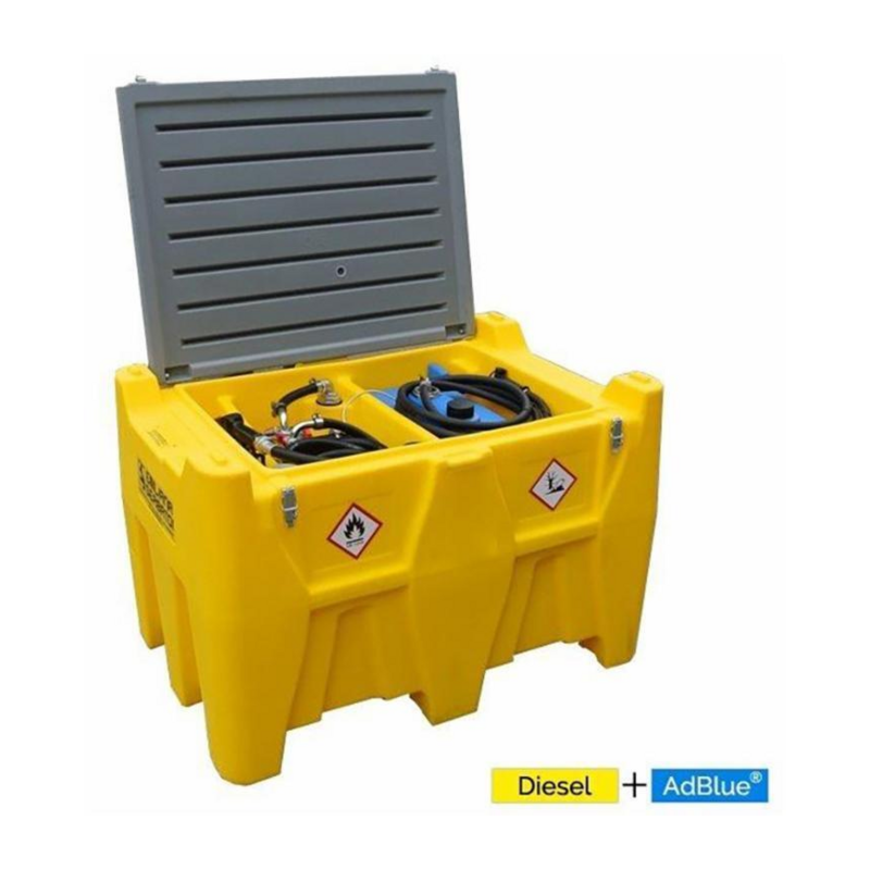 CONTENITORE DISTRIBUTORE GASOLIO + ADBLUE 400+50