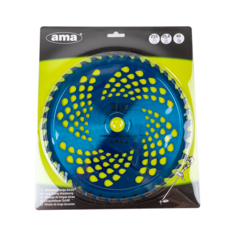 DISCO CON PLACCHETTE IN TUNGSTENO 40 DENTI Ø255 ANODIZZATO